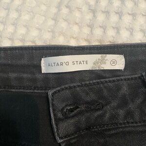 Altar'd State Charcoal Denim Pants